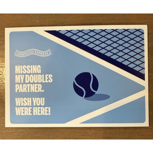 US Open Tennis 2025 Postcards American Express Merch AMEX Postcard Set of 4 NEW - Picture 7 of 7